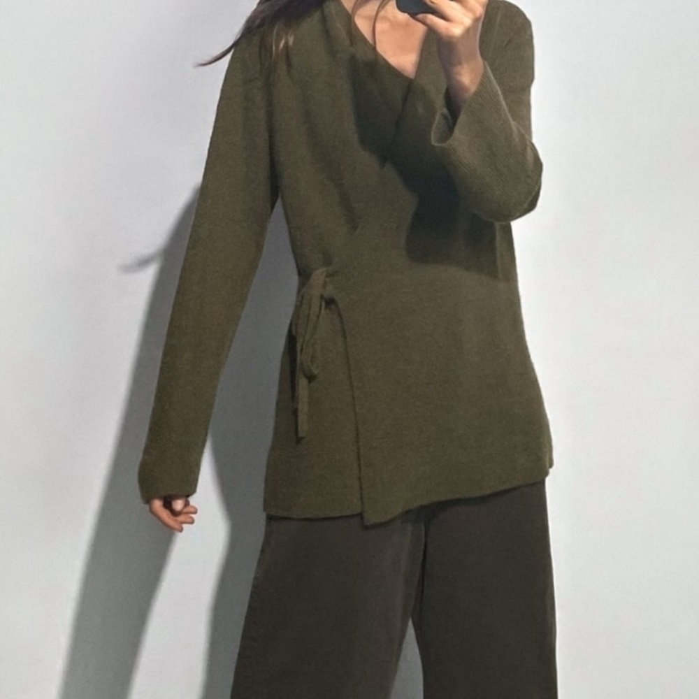 Wrap Front Knit Cardigan